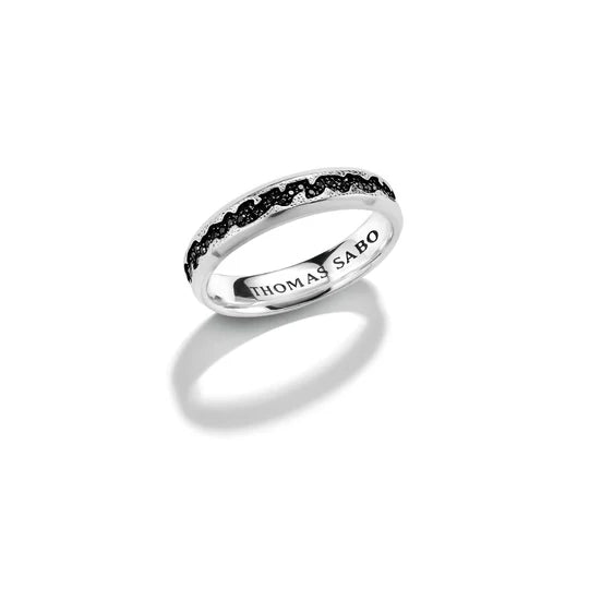 THOMAS SABO Minimal Band Ring Black Zirconia TR2512M