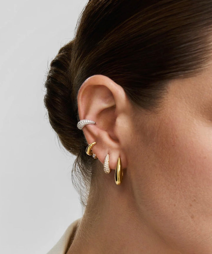 ANIA HAIE Gold Classic Dome Hoop Earrings E078-11G
