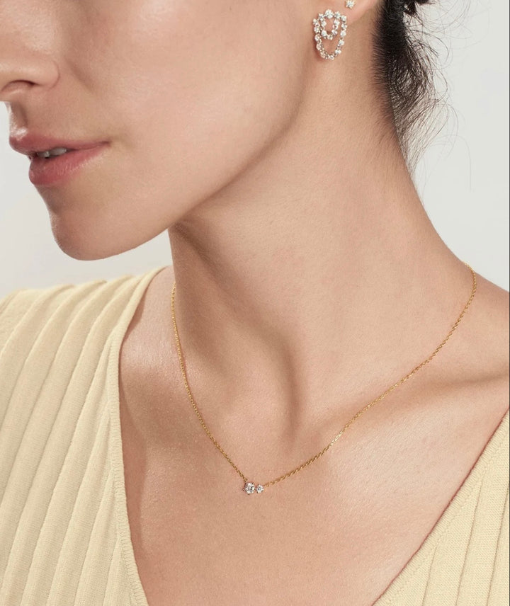 Ania Haie Gold Prong Set Duo Necklace N079-01G