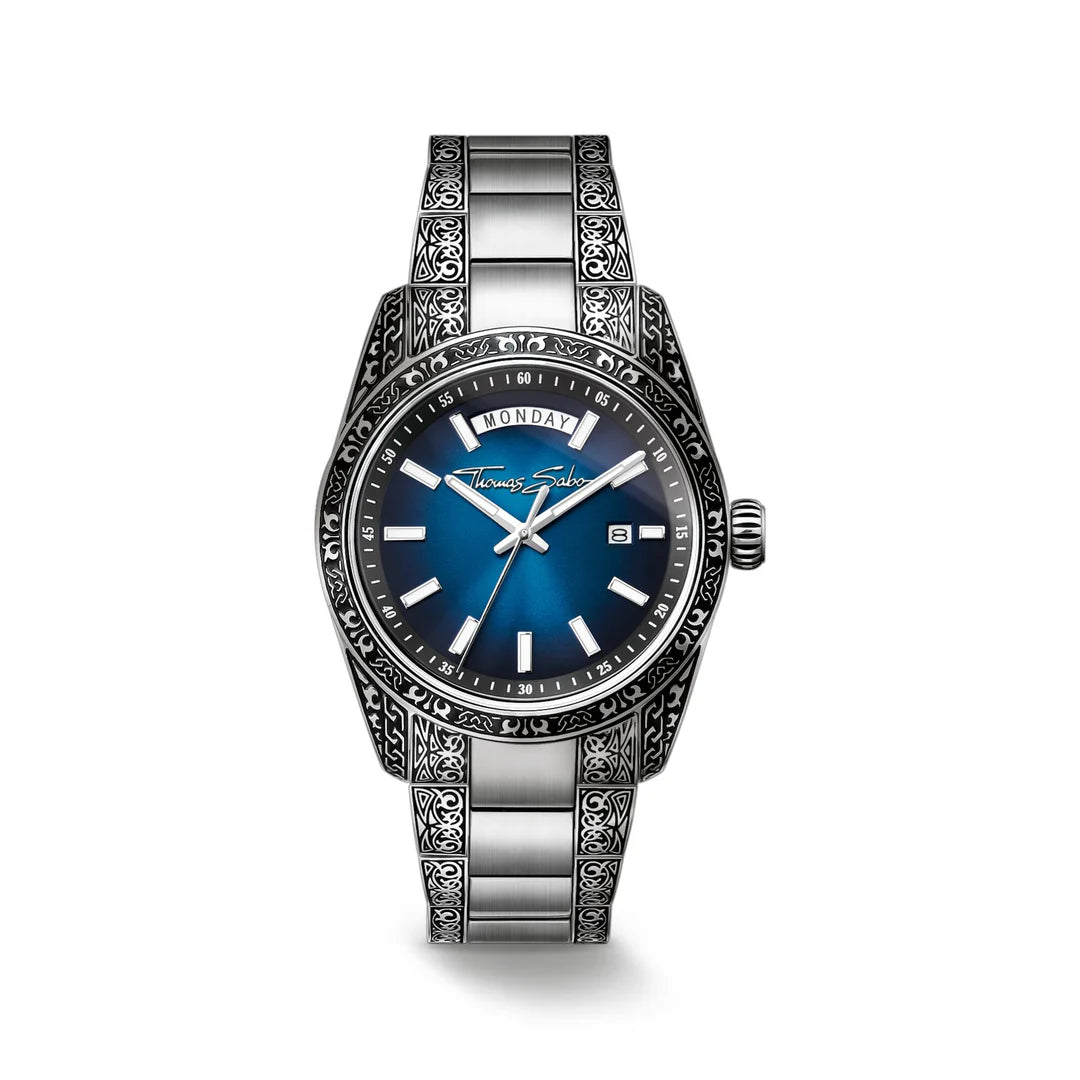 THOMAS SABO Rebel Revive Watch 40mm Blue TWA0439