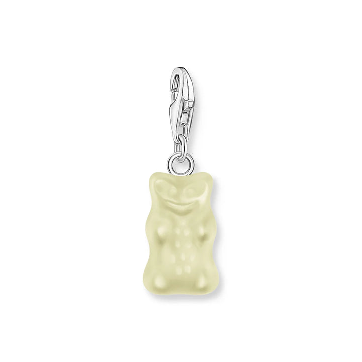 THOMAS SABO Silver Charm Pendant Pineapple White Gold Bear CC2187