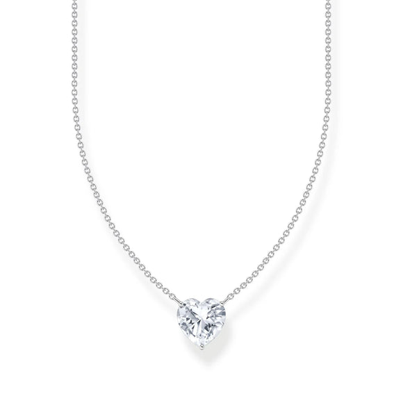 THOMAS SABO NECKLACE With White Heart-Shaped Pendant TKE2211