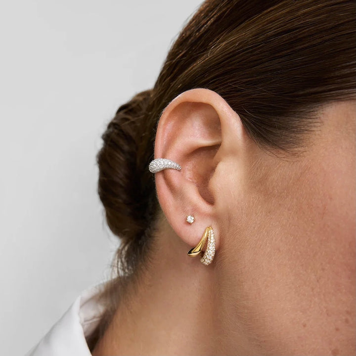 Ania Haie Gold Mini Five-Prong Sparkle Stud Earrings E079-04G