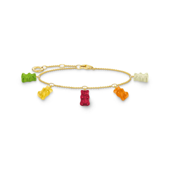 Thomas Sabo Gold Bracelet with Colourful Goldbears TA2152Y