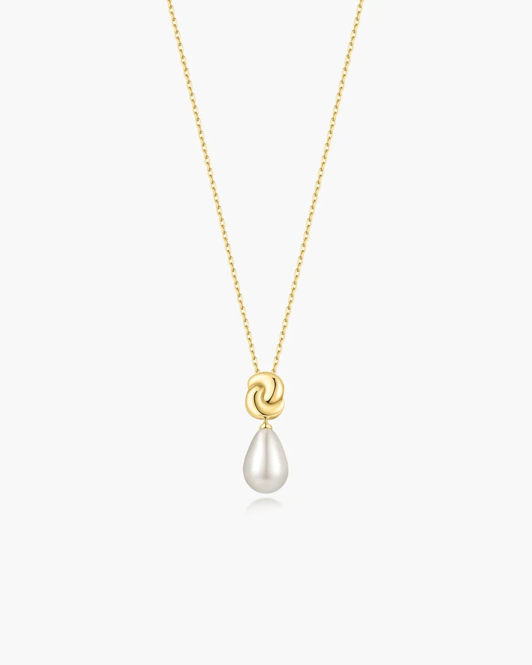 Ania Haie Gold Twist & Shell Pearl 43cm Necklace N077-03G