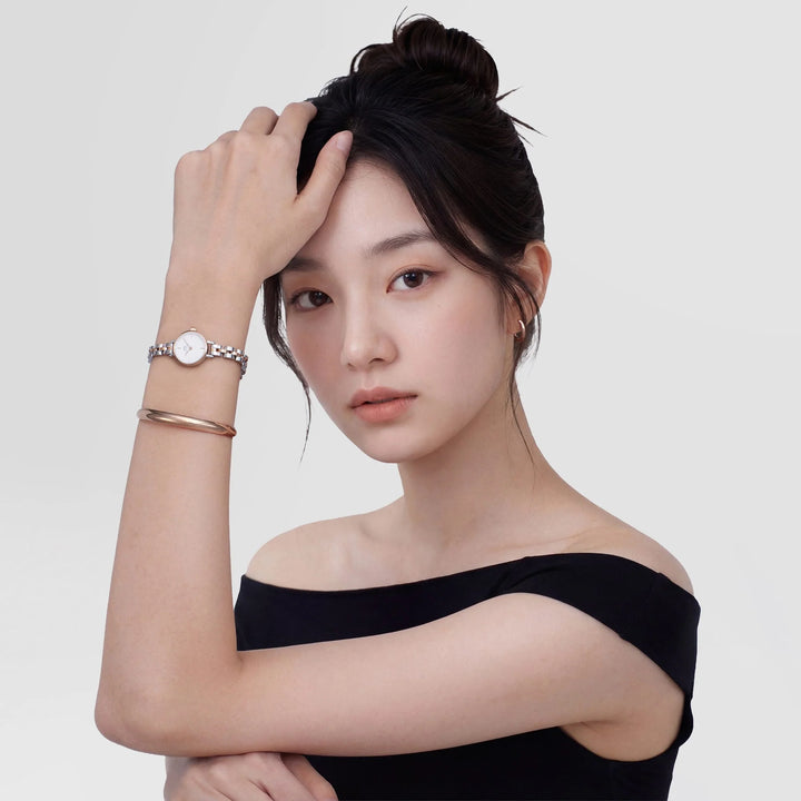 Daniel Wellington Petite Mini Arch 3-Link Two Tone Rose Gold DW00100923