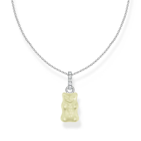 Thomas Sabo Silver Necklace Pineapple White Goldbear TKE2209WH