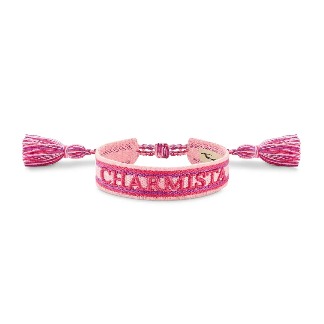 Thomas Sabo Bracelet with Ornaments in Soft Pink, Pink, Green & Purple TACC0048