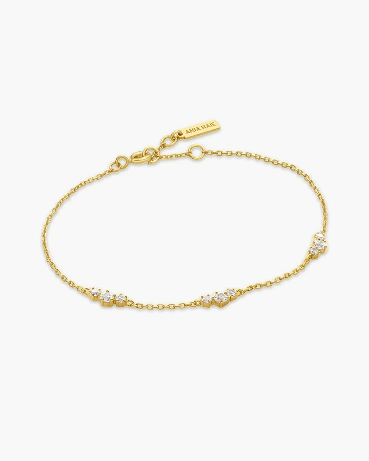 Ania Haie Gold Cluster Station Bracelet B079-01G