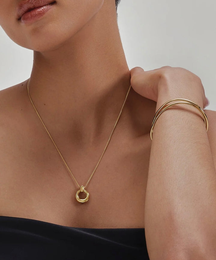Ania Haie Gold Open Circle 43-48cm Necklace N077-04G