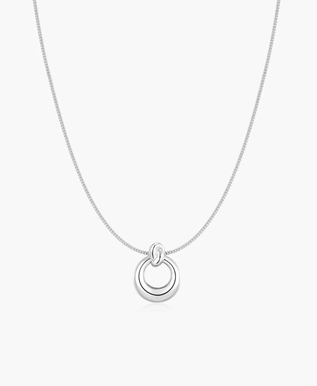Ania Haie Silver Open Circle 43-48cm Necklace N077-04H