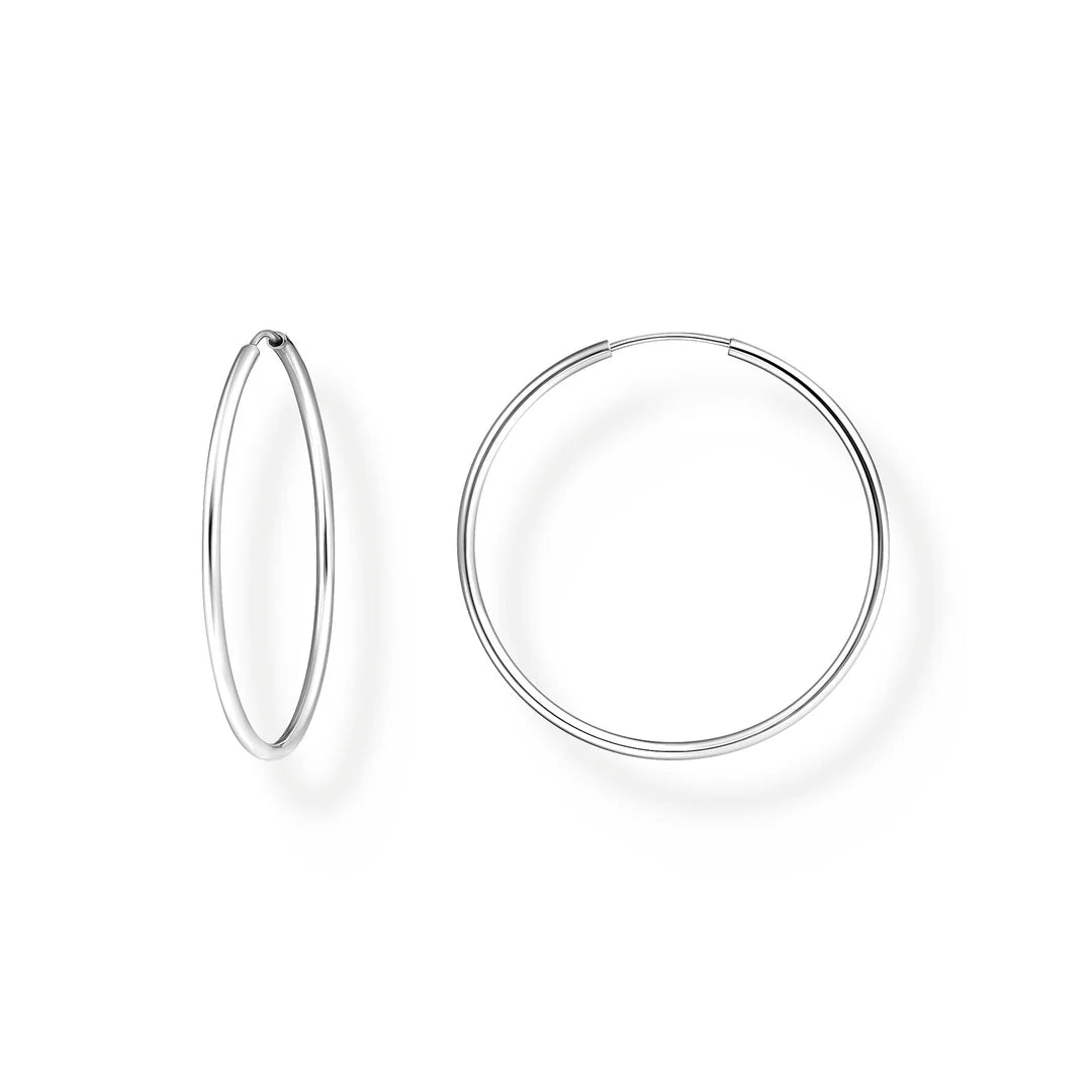 THOMAS SABO MEDIUM HOOP EARRINGS - Silver TCR728