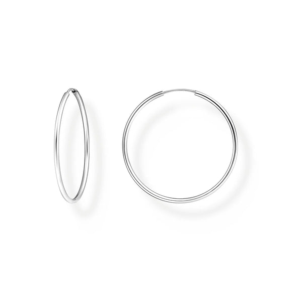 THOMAS SABO MEDIUM HOOP EARRINGS - Silver TCR728