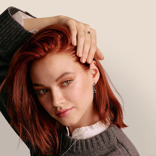 THOMAS SABO Hoop Earrings With Black Pendant Zirconia TCR748BL