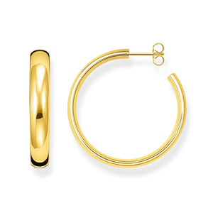 THOMAS SABO MEDIUM CHUNKY HOOP EARRINGS Gold Plated TCR640Y