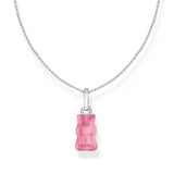 Thomas Sabo Silver Necklace Pink Goldbear TKE2209P