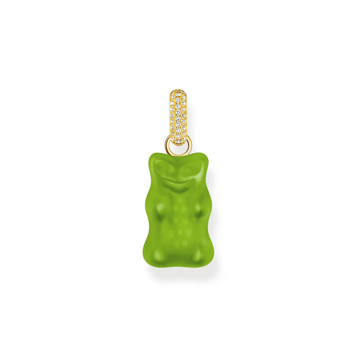 THOMAS SABO LARGE PENDANT with Apple Green Goldbears And Zirconia TPE967GRY