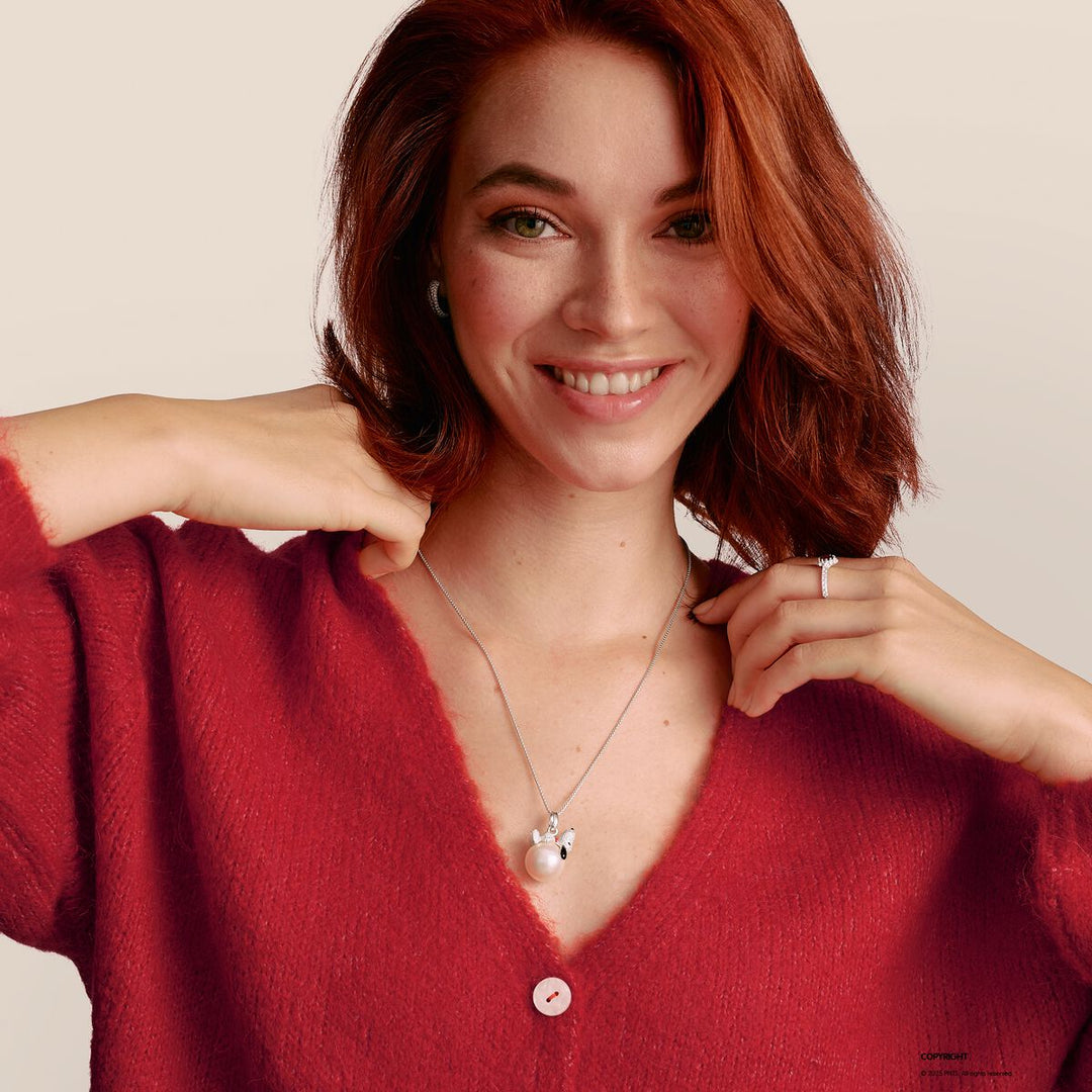 THOMAS SABO Silver Snoopy Pendant on Snowball Peanuts TPE990