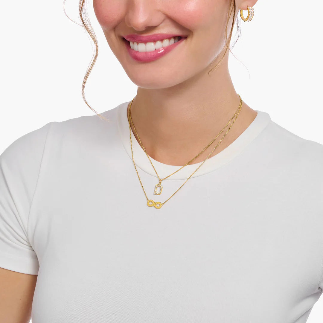 THOMAS SABO NECKLACE with Infinity Pendant - Gold TKE2221Y