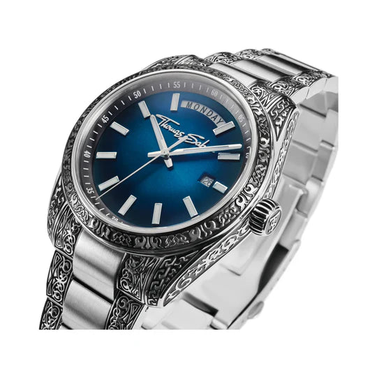 THOMAS SABO Rebel Revive Watch 40mm Blue TWA0439