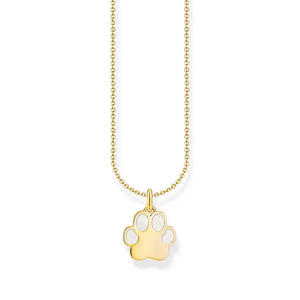 THOMAS SABO NECKLACE with Paw Pendant and Cold Enamel - Gold TKE2266Y