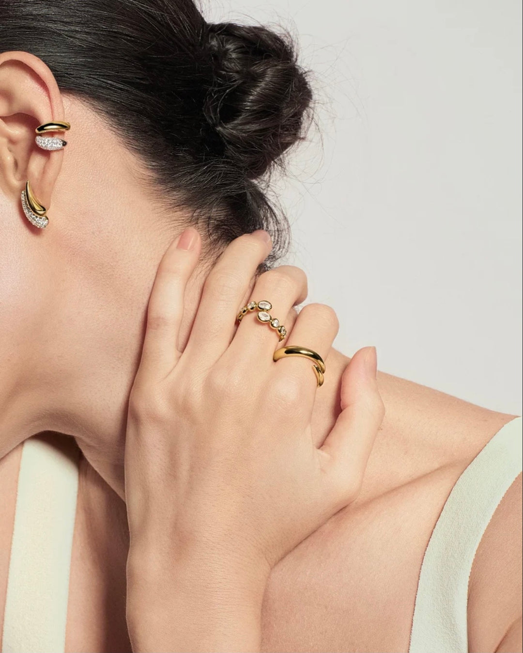 Ania Haie Gold Spiral Adjustable Ring R079-02G