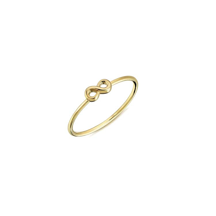 9K Yellow Gold Infinity Ring