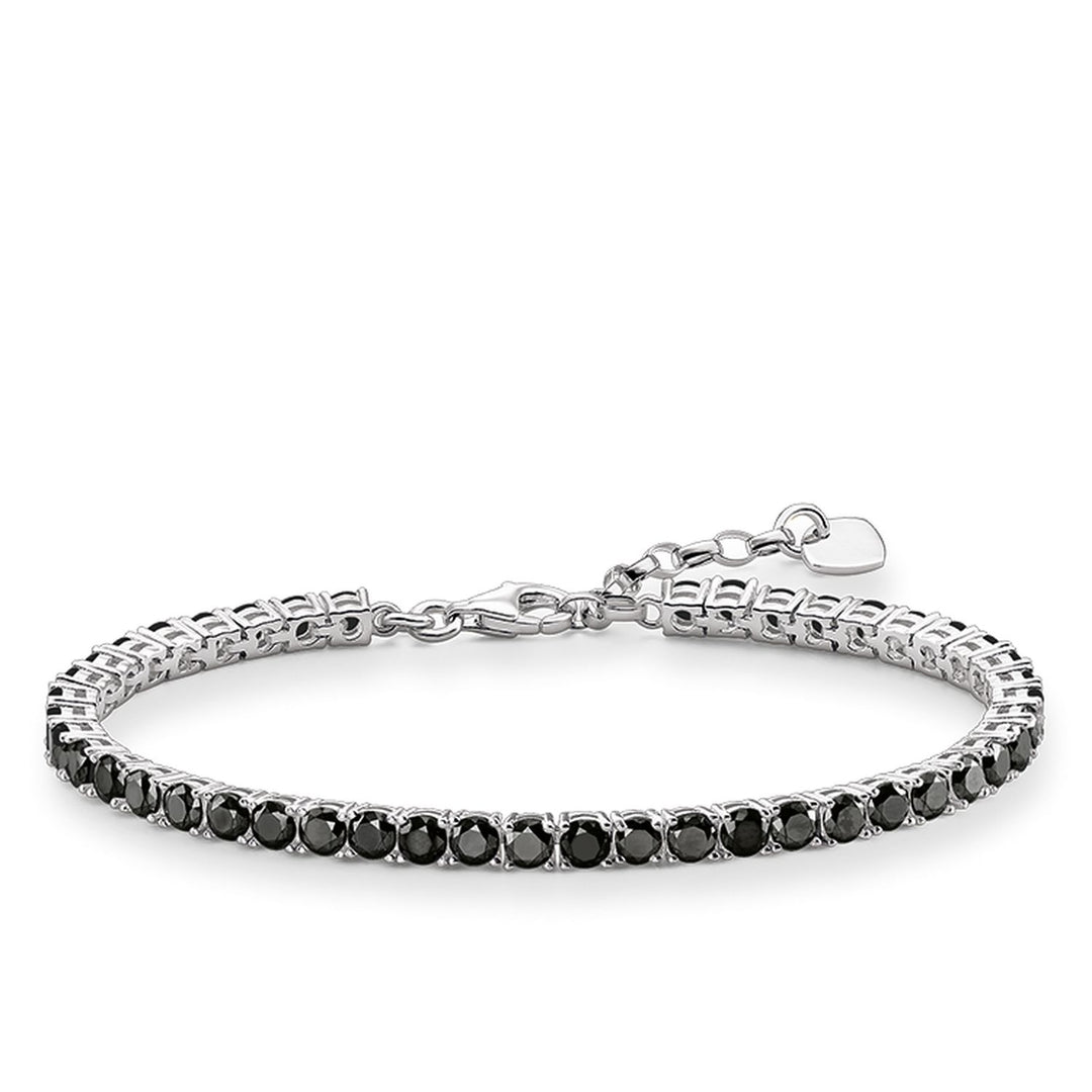 THOMAS SABO Tennis Bracelet with Black Zirconia Stones TA1484BCZ