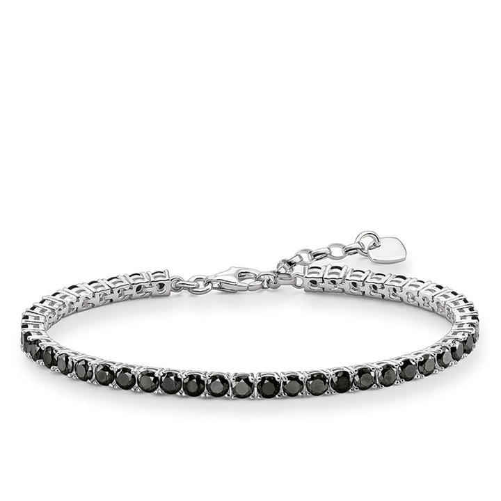 THOMAS SABO Tennis Bracelet with Black Zirconia Stones TA1484BCZ