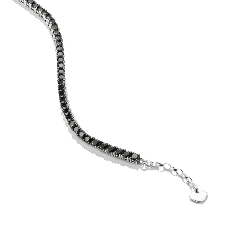 THOMAS SABO Tennis Bracelet with Black Zirconia Stones TA1484BCZ