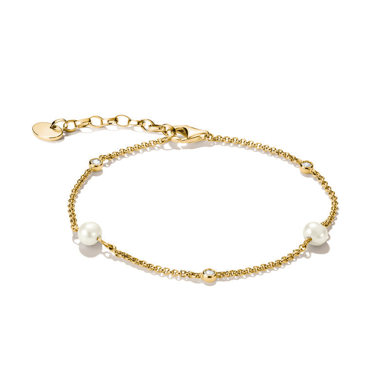 THOMAS SABO Bracelet with pearls and zirconia TA1989MY