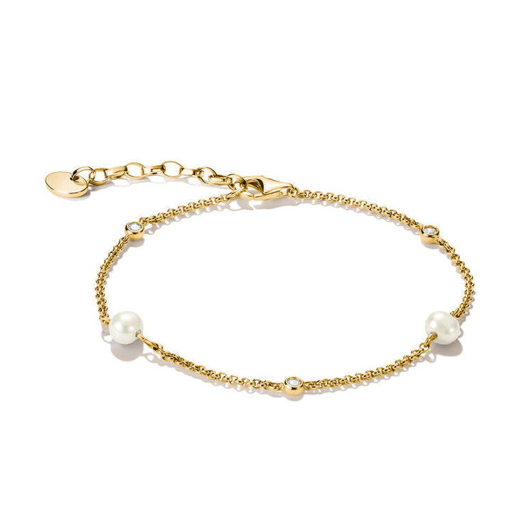 THOMAS SABO Bracelet with pearls and zirconia TA1989MY