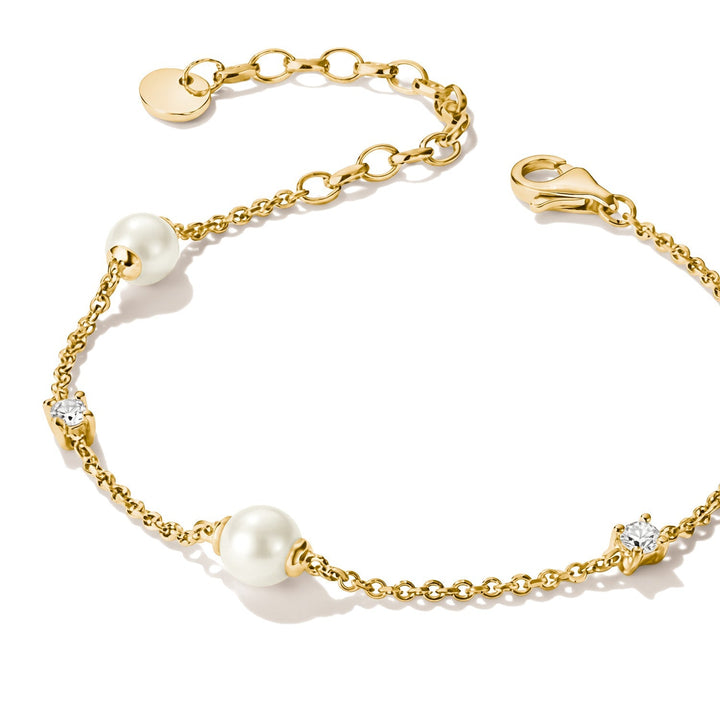 THOMAS SABO Bracelet with pearls and zirconia TA2038MY
