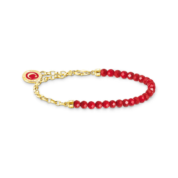 THOMAS SABO Member Charm Bracelet with Red Beads TA2130REY