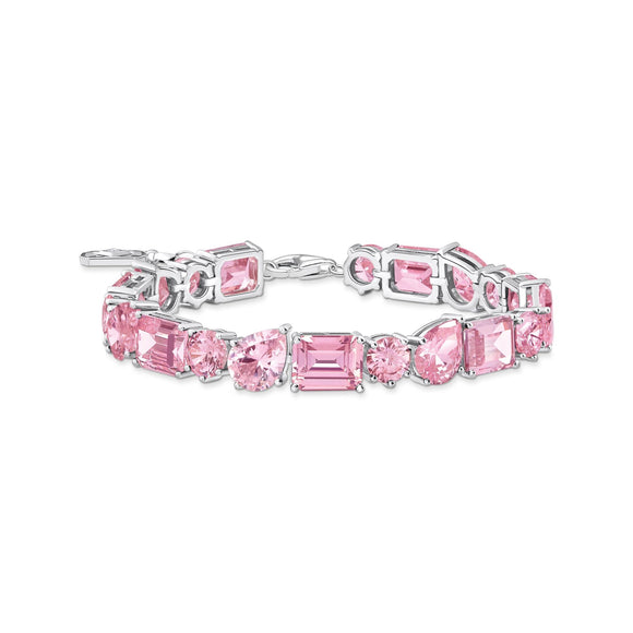 THOMAS SABO Heritage Glam Pink Tennis Bracelet TA2140P