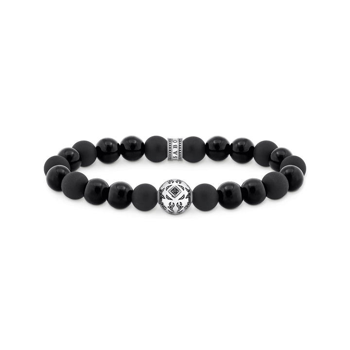 THOMAS SABO Beads Bracelet Made from Obsidian TA2145BL