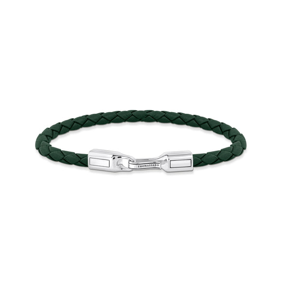 THOMAS SABO Green Leather Bracelet TA2149GR