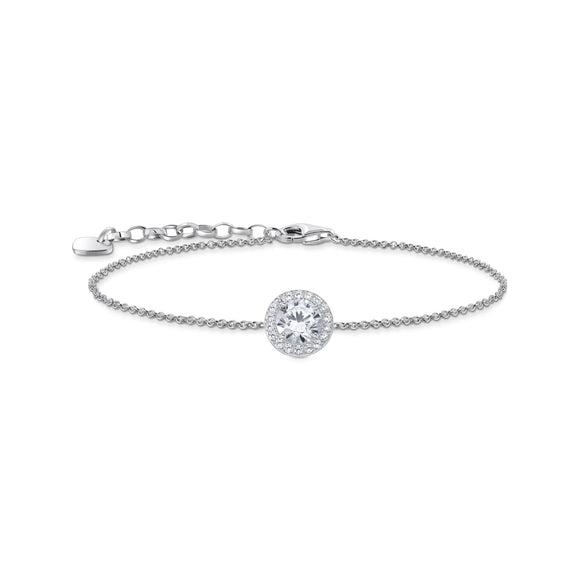 THOMAS SABO Bracelet with halo pendant and white zirconia TA2166