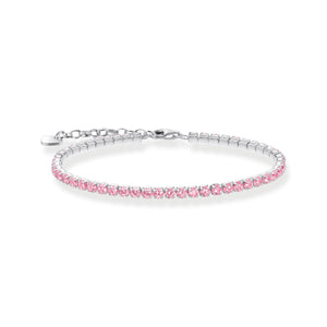 THOMAS SABO Tennis bracelet with pink zirconia TA2167P