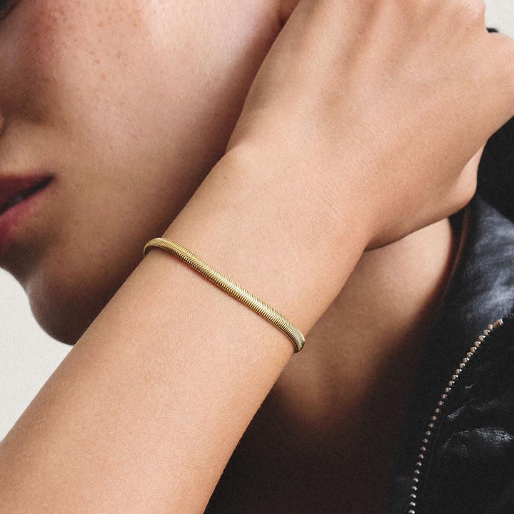 Thomas Sabo Gold-Tone Stainless Steel Snake Chain Bracelet TA2169SY