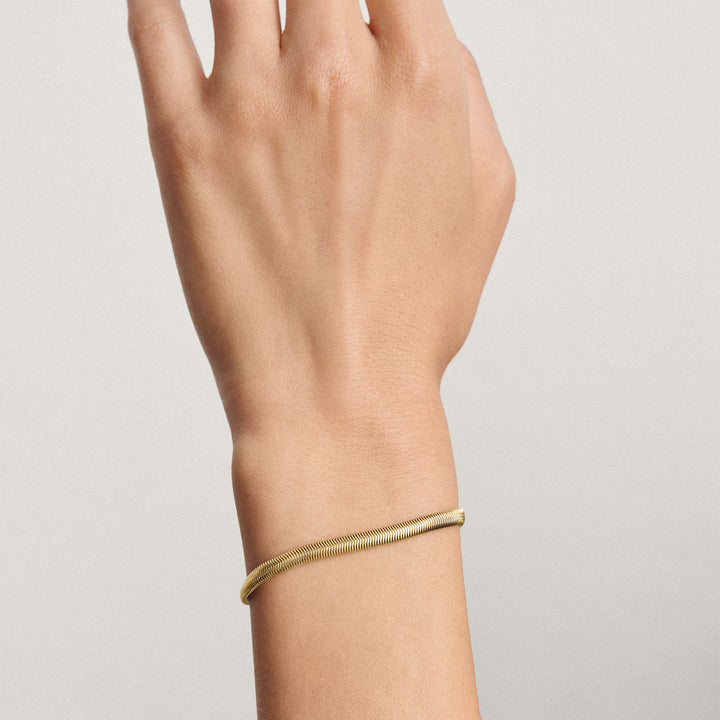 Thomas Sabo Gold-Tone Stainless Steel Snake Chain Bracelet TA2169SY