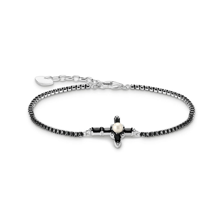 THOMAS SABO Romance Bracelet Black Cross TA2173BCZ