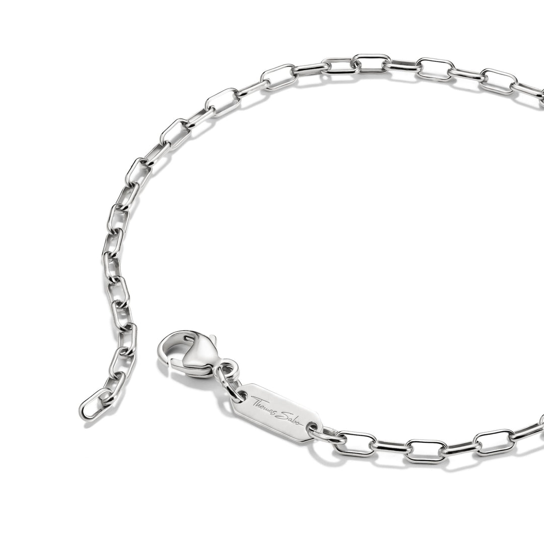 Thomas Sabo Silver-Plated Paperclip Bracelet 2.3mm TA2206M