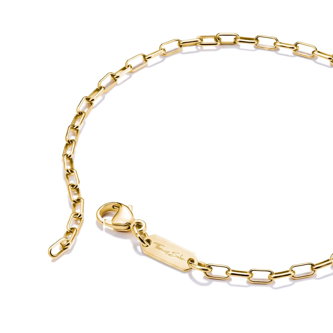 Thomas Sabo Gold-Tone Stainless Steel Paperclip Bracelet 2.3mm TA2206SY