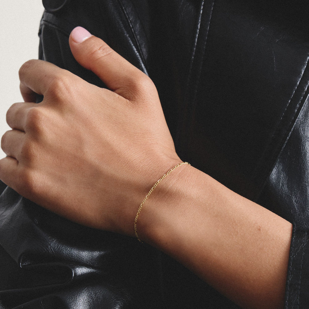 Thomas Sabo Gold-Tone Stainless Steel Figaro Bracelet 1.4mm TA2207SY