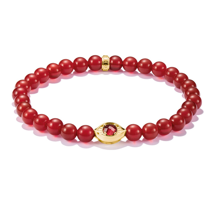 THOMAS SABO Red Agate Eye Bead Bracelet TA2210REY