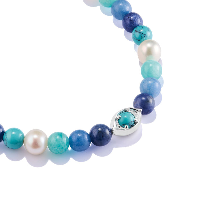 THOMAS SABO Bracelet with Pearls and Stones TA2210BLU