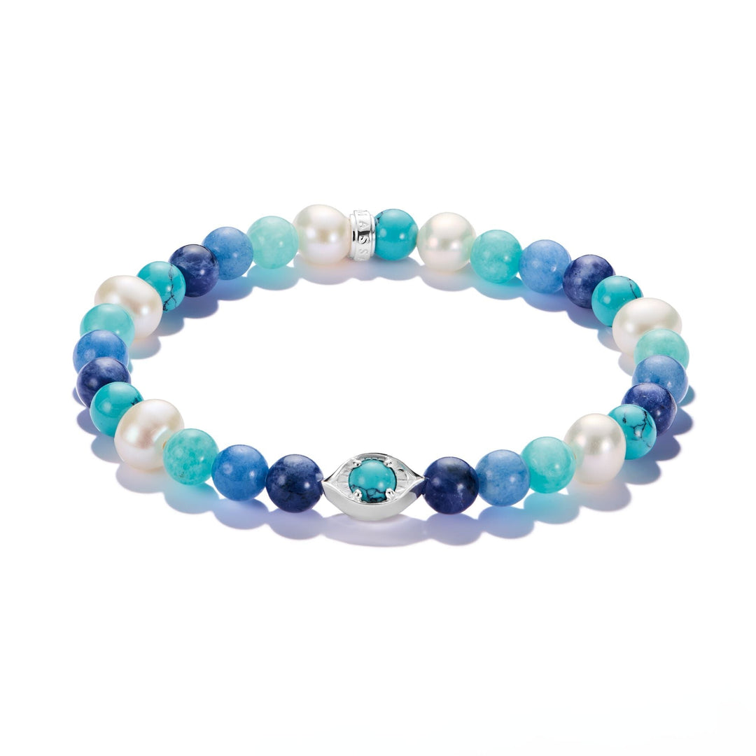 THOMAS SABO Bracelet with Pearls and Stones TA2210BLU