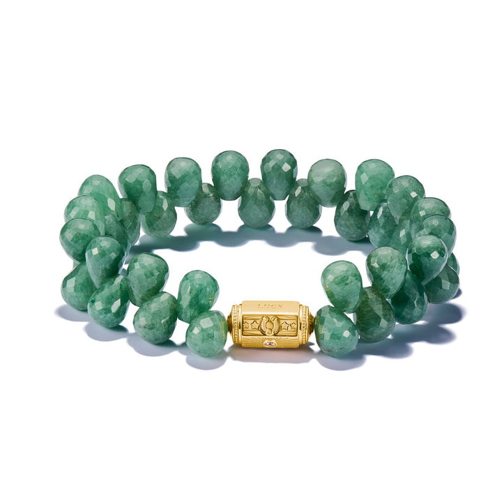 THOMAS SABO Green Bead Bracelet Two-Row TA2215GRY