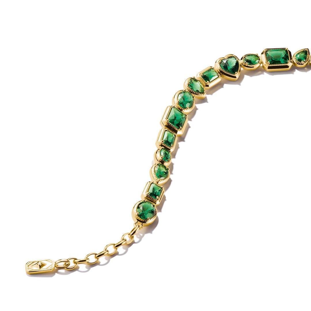 THOMAS SABO Elyndra Bracelet with Green Stones TA2217GRY